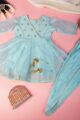 Image for Kusvaa Wsk59 Bhavya Girls Chanderi Dhoti Set Front
