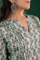 Image for Kusvaa Wsr339 Lakshya Short Block Print Kurti Closeup