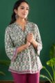 Image for Kusvaa Wsr339 Lakshya Short Block Print Kurti Front