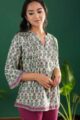 Image for Kusvaa Wsr339 Lakshya Short Block Print Kurti Side