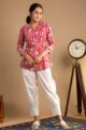Image for Kusvaa Wsr349 Saral Block Print Short Kurti Featured