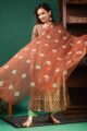Image for Kusvaa Wsr357 Tajah Block Print Kurta With Kota Doria Dupatta Side