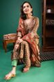 Image for Kusvaa Wsr357 Tajah Block Print Kurta With Kota Doria Dupatta Sitting