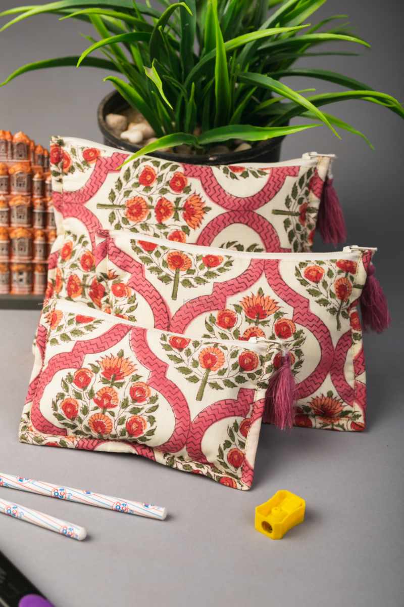 Image for Wsra45 Gitanjali Toiletry Pouch Set Of 3 Closeup