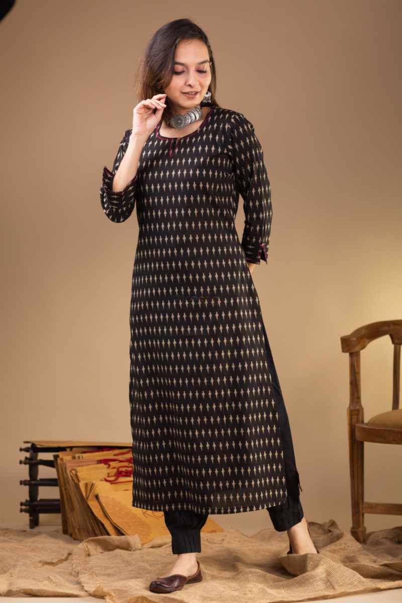 Image for De166 Anala Cotton Straight Kurta Featured