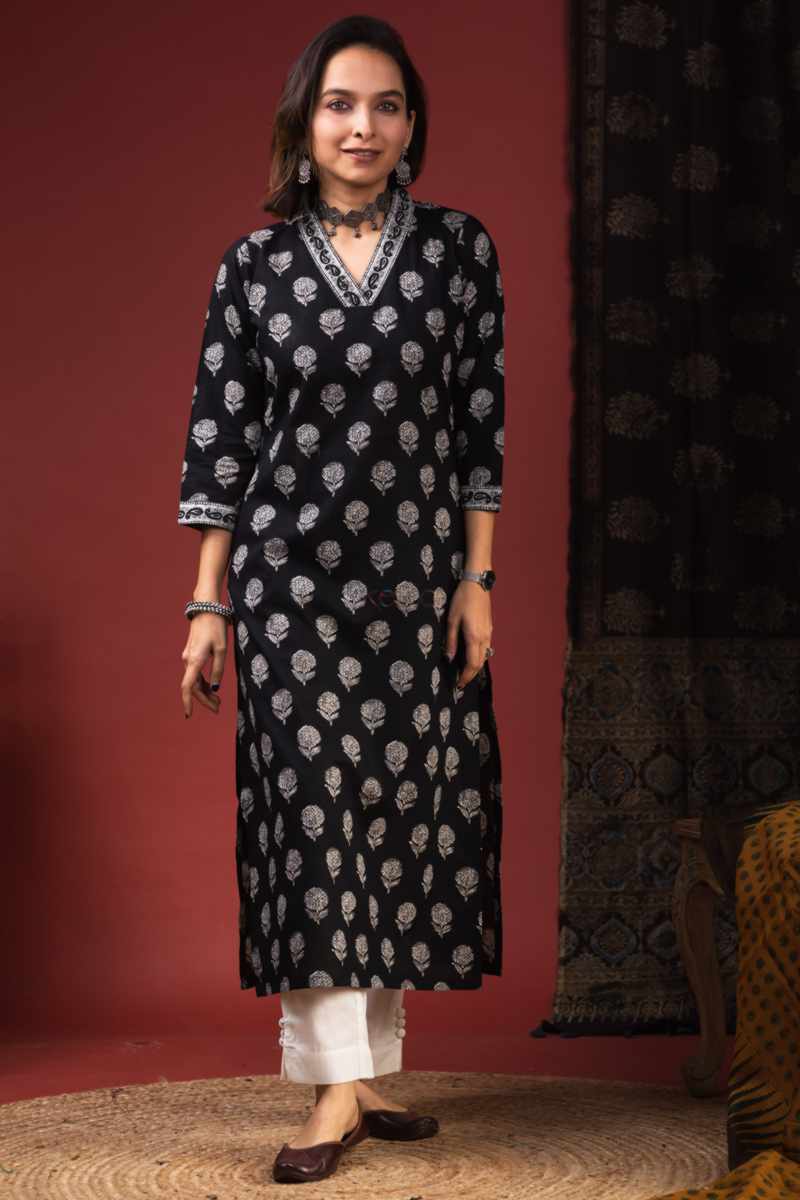 Image for De168 Hamsii Cotton Straight Kurta Featured