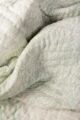 Image for Kaq238 Moon Mist Green Double Bed Quilt Closeup