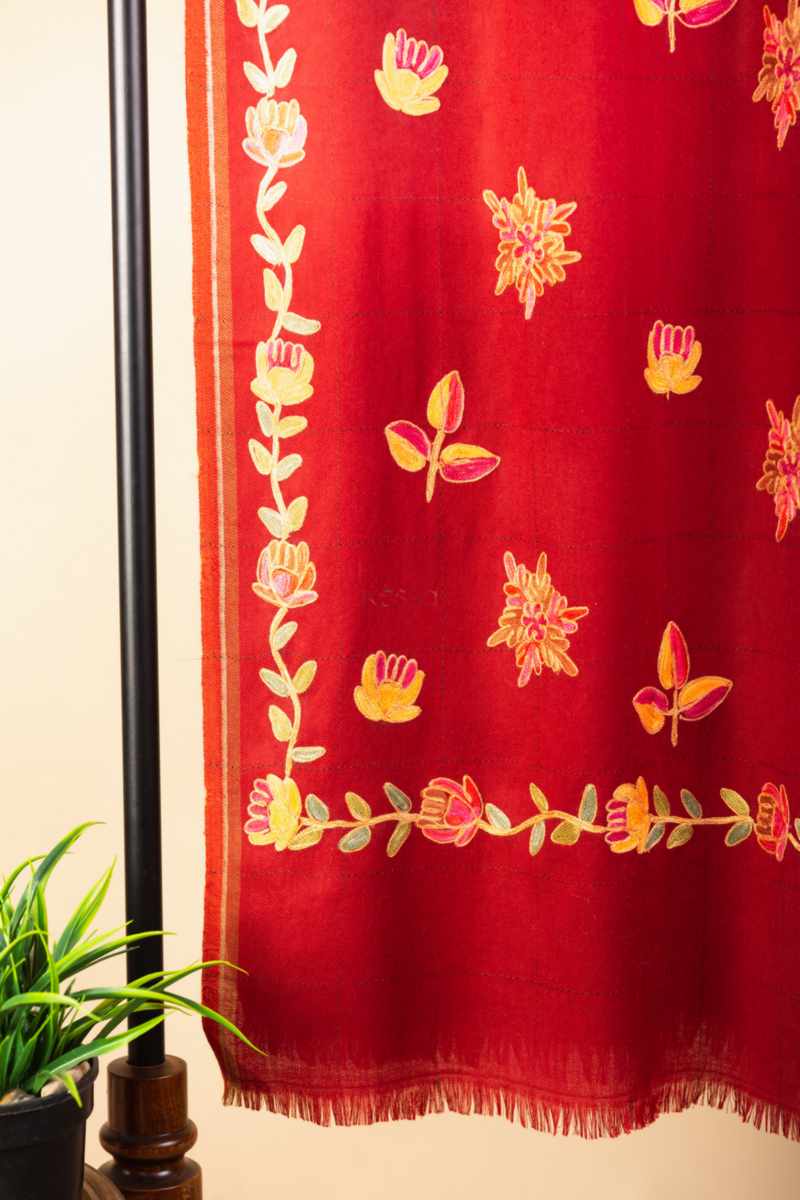 Image for Kusl93b Manju Woolen Shawl B Front