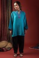 Image for Kusvaa De172 Ketaki Woolen Short Kurti Side New