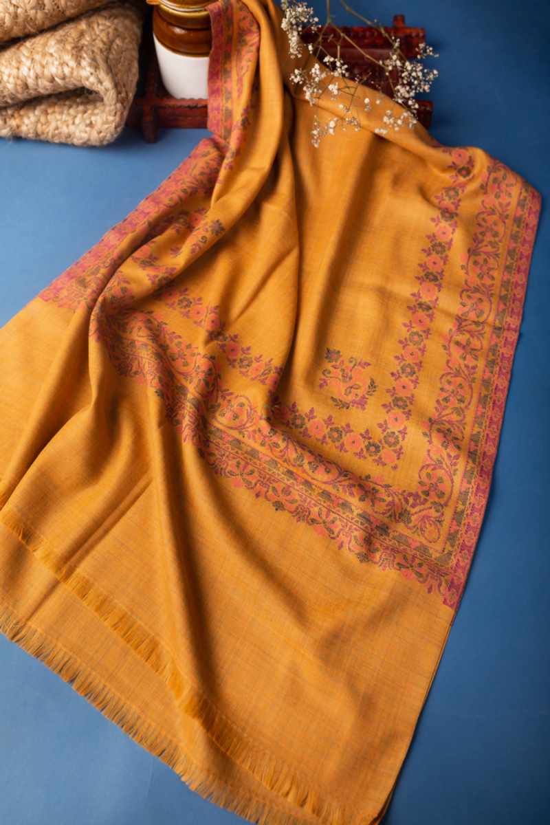Image for Kusvaa Kusl72c Charu Woolen Shawl Front New