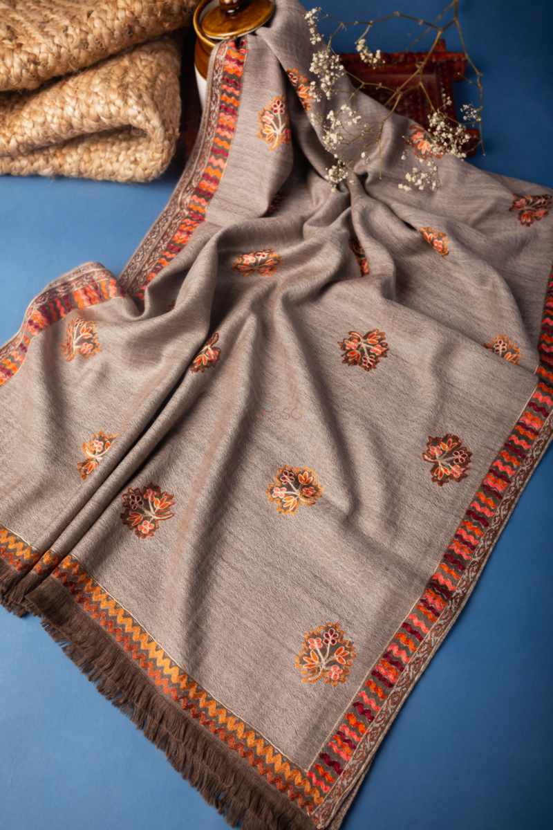 Image for Kusvaa Kusl77o Eesha Pashmina Shawl O Front New