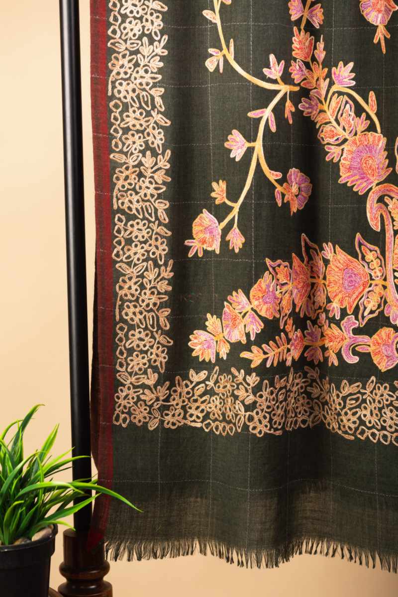 Image for Kusvaa Kusl87a Aparna Pashmina Shawl A Featured