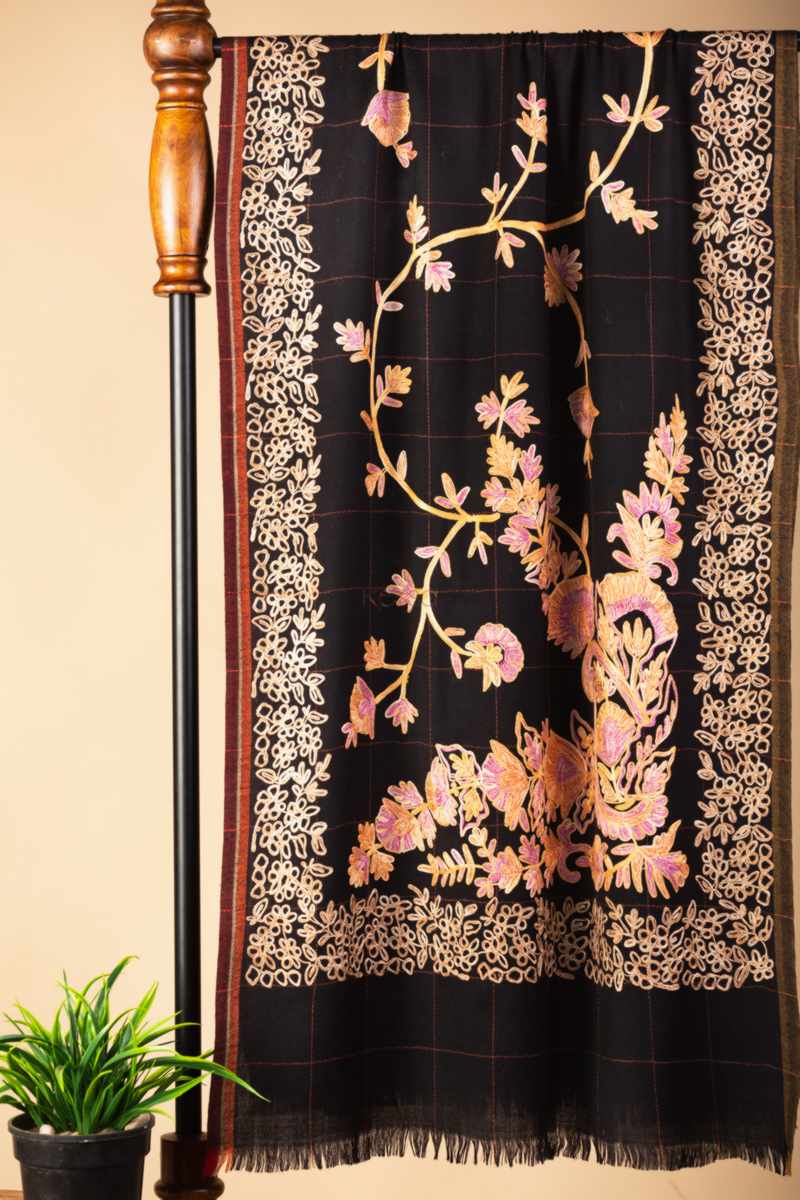 Image for Kusvaa Kusl87b Aparna Pashmina Shawl B Front