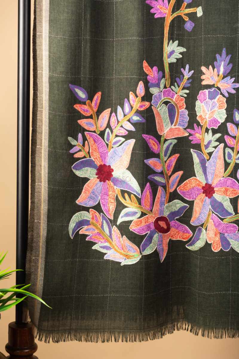 Image for Kusvaa Kusl91b Dhara Pashmina Shawl B Featured