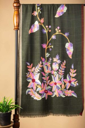 Image for Kusvaa Kusl91b Dhara Pashmina Shawl B Front