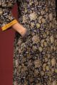 Image for Kusvaa Vcr167 Juhi Bock Print Angrakha Kurta Side