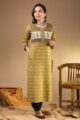 Image for Vcr170 Prakruti Handblock Straight Kurta Side
