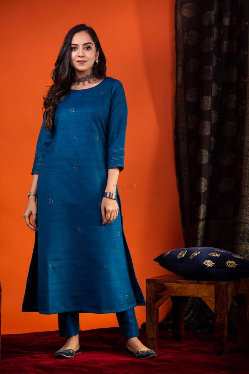 Image for Ws934 Dhriti Mahi Silk Kurta Featured