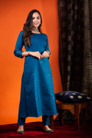 Image for Ws934 Dhriti Mahi Silk Kurta Front
