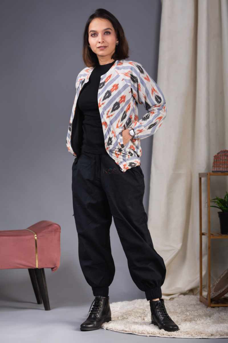 Image for Ws946 Dyuthi Bomber Jacket Side