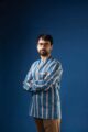 Image for Kusvaa Bpr22 Saket Block Print Men Shirt Closeup 2