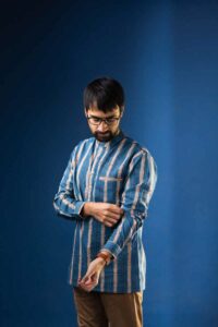 Image for Kusvaa Bpr22 Saket Block Print Men Shirt Featured