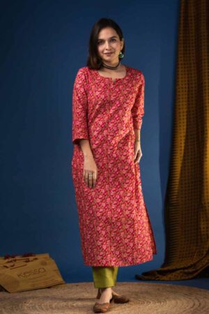 Image for Kusvaa De143 Nitya Regular Straight Fit Kurta Featured New