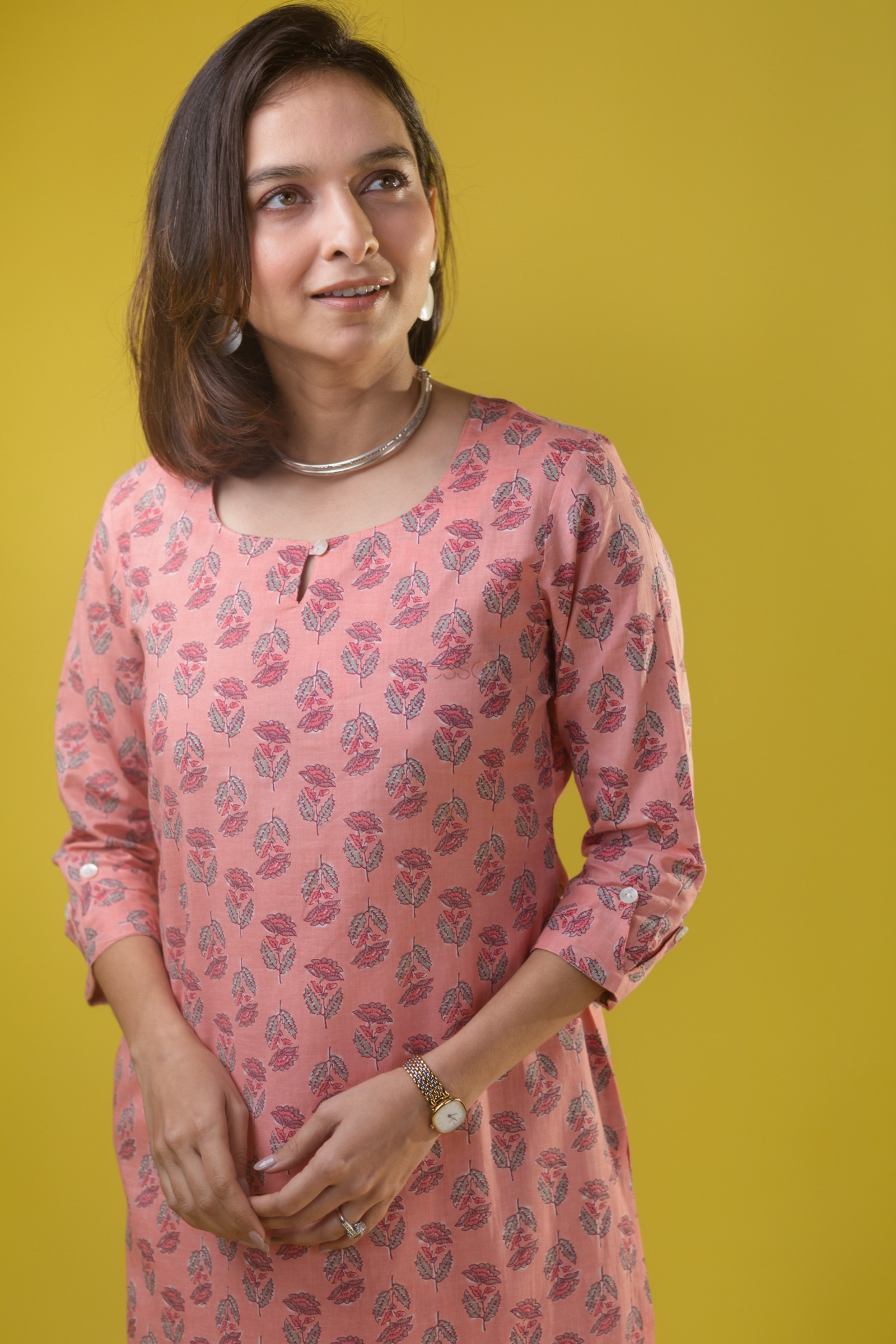 Image for Kusvaa De146 Sarla Regular Wear Kurta Closeup 2 New Hd
