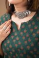 Image for Kusvaa De163 Elaxi Cotton Kurta Closeup