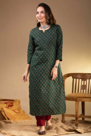 Image for Kusvaa De163 Elaxi Cotton Kurta Front