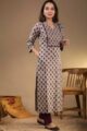 Image for Kusvaa De167 Sansa Cotton Straight Kurta Side