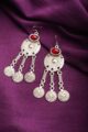 Image for Kusvaa Kpe07 Turkish Circular Tribal Boho Earrings Closeup