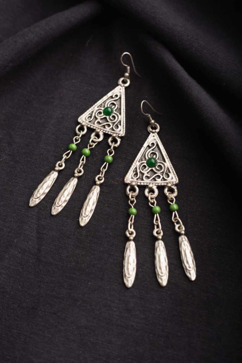 Image for Kusvaa Kpe112 Turkish Tribal Boho Earrings Featured
