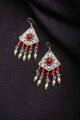 Image for Kusvaa Kpe116 Turkish Rectangle Tribal Boho Earrings Front