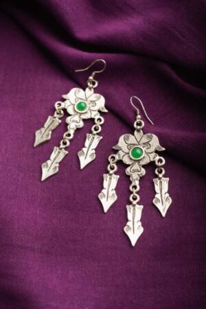Image for Kusvaa Kpe59 Turkish Tribal Boho Earrings Front