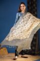 Image for Kusvaa Kuoj189 Xayah Tussar Kurta Dupatta Set Front