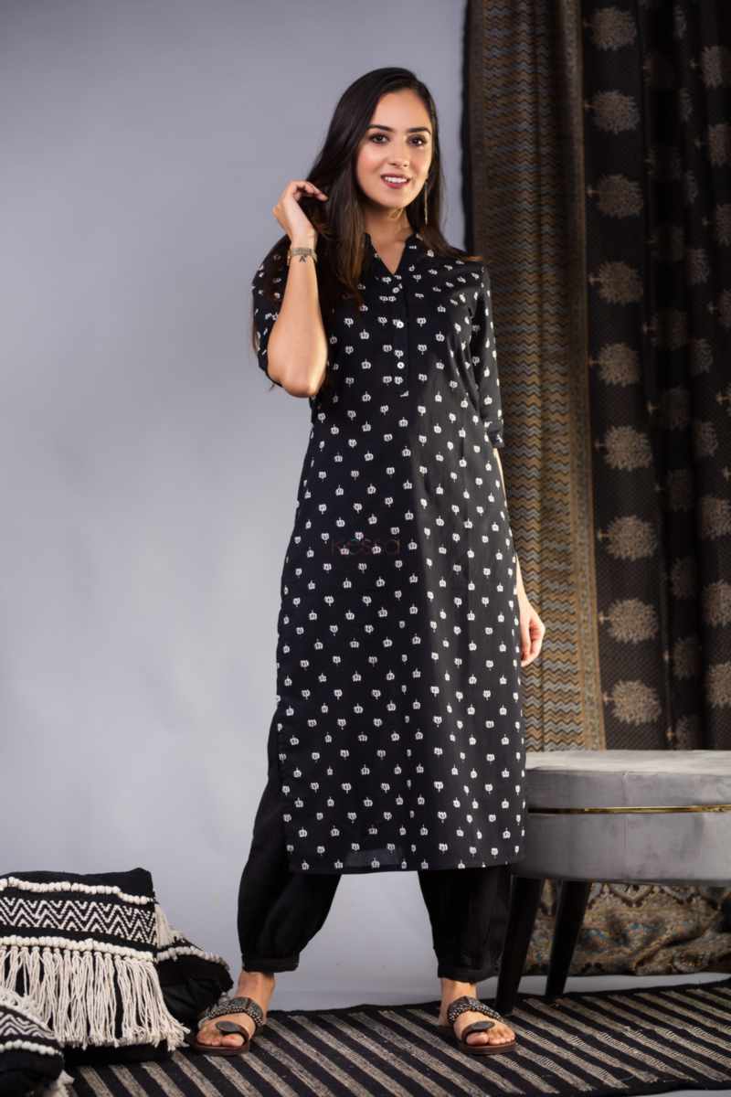 Image for Kusvaa Taf103 Sukriti Cotton Regular Straight Kurta Featured