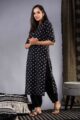 Image for Kusvaa Taf103 Sukriti Cotton Regular Straight Kurta Side