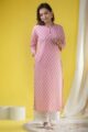 Image for Kusvaa Vcr132 Mohisha Cotton Straight Fit Kurta Front New
