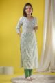 Image for Kusvaa Vcr138 Tajah Cotton Straight Fit Kurta Side New