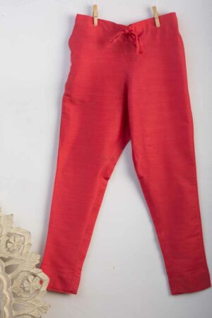 Image for Kusvaa Ws207p Cotton Silk Pants With Pocket D Peach Side New