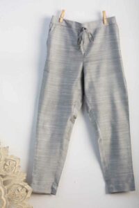 Image for Kusvaa Ws207p Cotton Silk Pants With Pocket Grey Side Newer