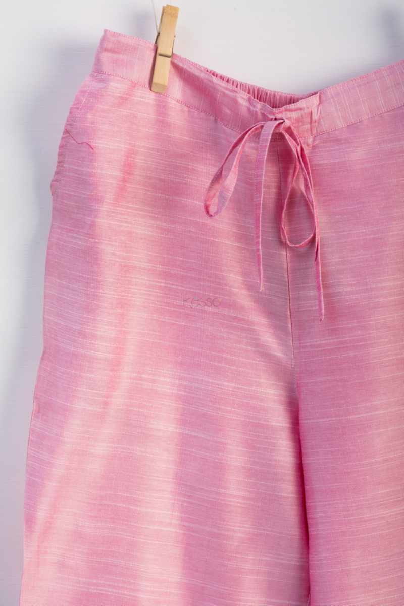 Image for Kusvaa Ws207p Cotton Silk Pants With Pocket Light Pink Sitting New