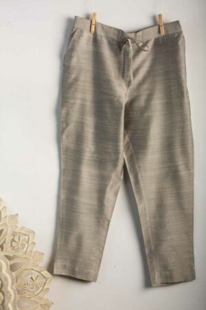 Image for Kusvaa Ws207p Cotton Silk Pants With Pocket Slaty Closeup 2 Latest