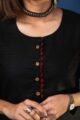 Image for Kusvaa Ws956 Uzma Mahi Silk Short Kurti Closeup