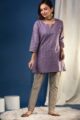 Image for Kusvaa Ws958 Jain Bhagalpuri Silk Short Kurti Side