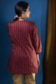 Image for Kusvaa Ws962 Kaur Bhagalpuri Silk Short Kurti Side New