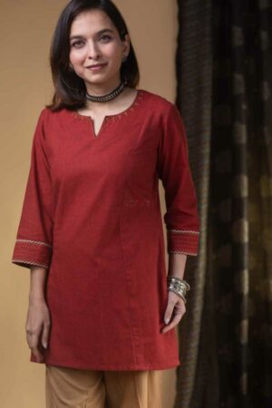 Image for Kusvaa Ws977 Kriti South Cotton Short Kurti Featured