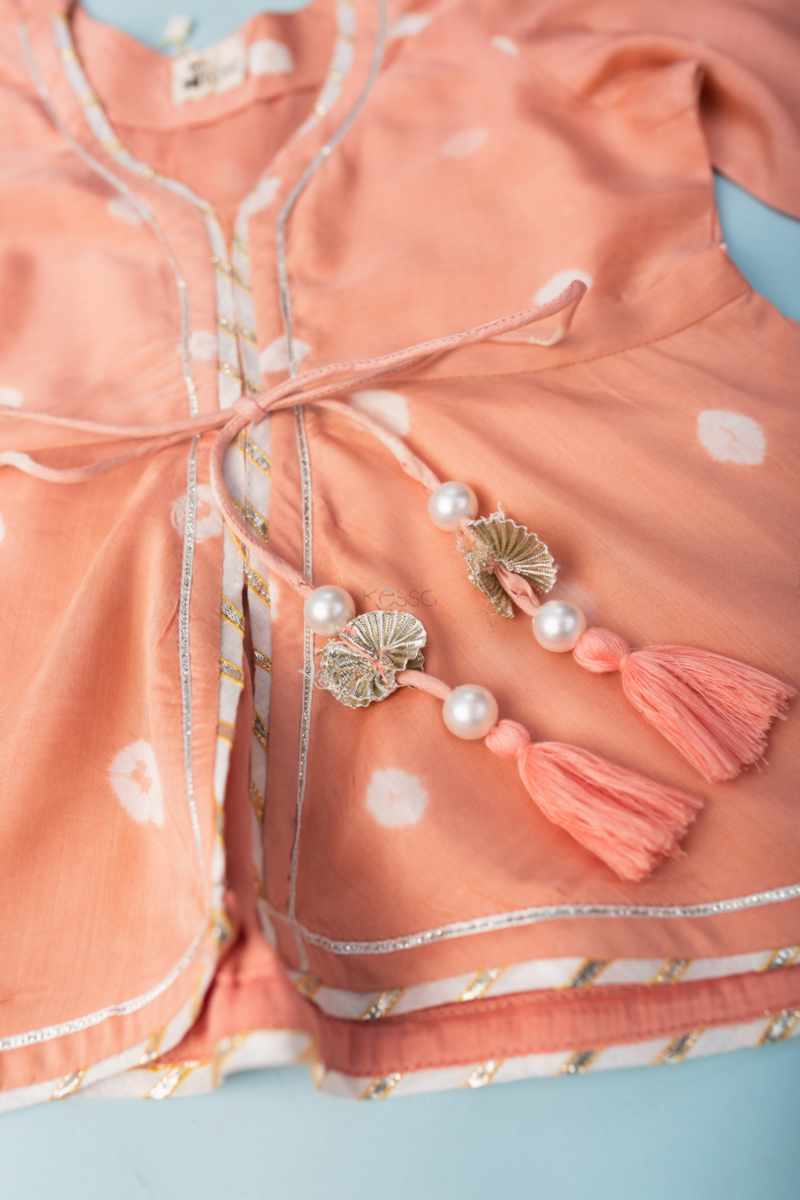 Image for Kusvaa Wsk65 Lokakriti Muslin Sharara Top Set Closeup