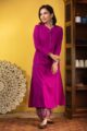 Image for Kusvaa Wsr355 Adita Kurta Pant Set Red Side New